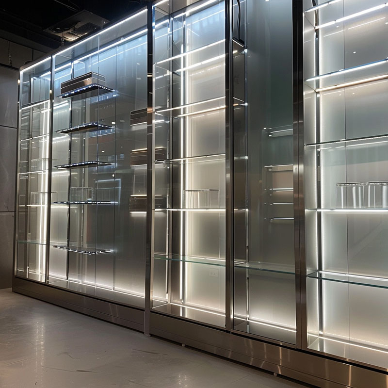 The difference between acrylic and glass in display cabinets